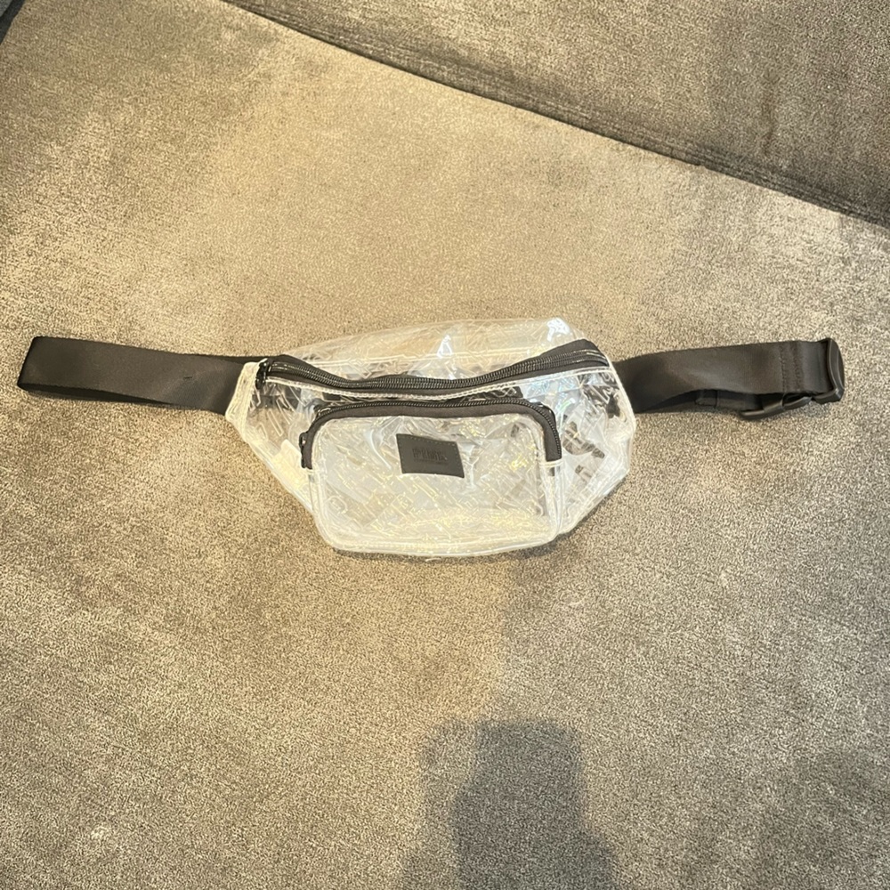 Victoria Secret/Pink Fanny pack, clear, main pocket and small front pocket
